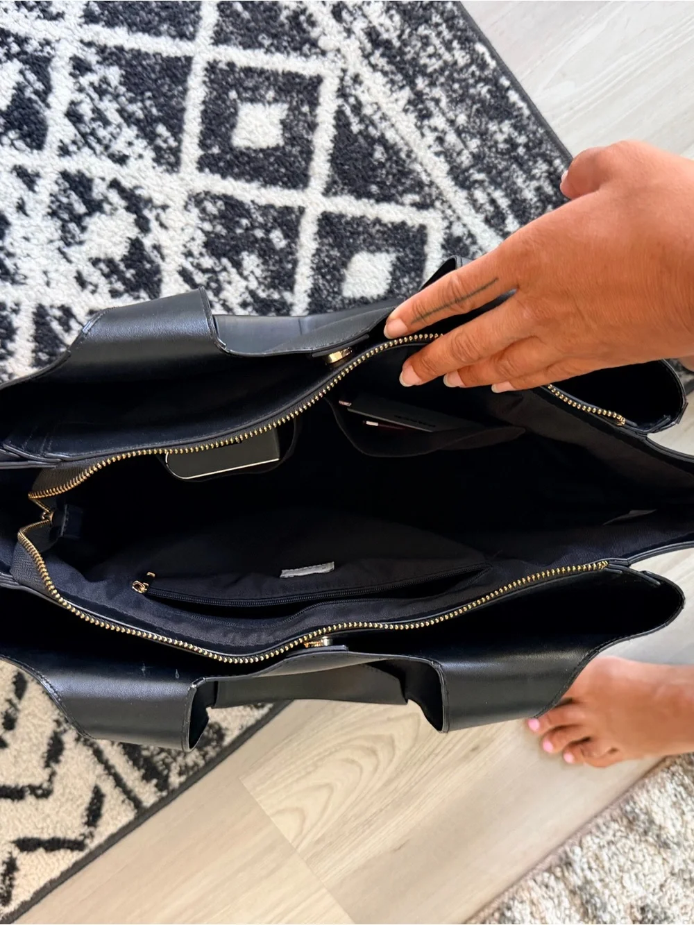 Classic Black Tote Bag